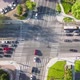 Aerial View of a Downtown Traffic Intersection on a Sunny Day - VideoHive Item for Sale