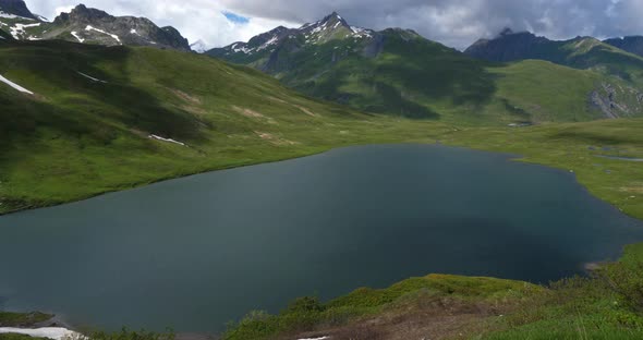 Lake Verney in Little St Bernard Pass, Italy alt