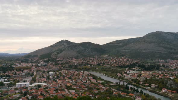 Time Lapse of Trebinje City, Republika Srpska in Bosnia and Herzegovina