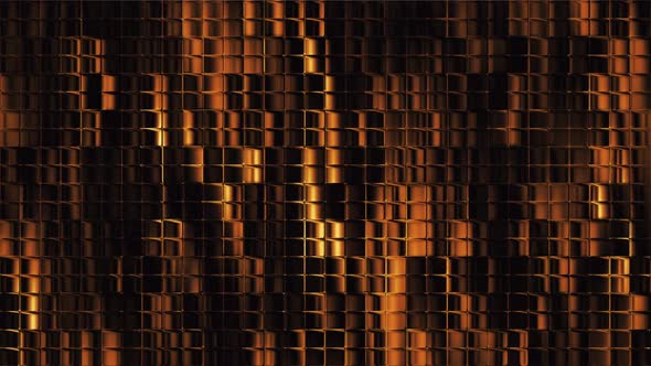 Gold Abstract Glass Window Texture Background Loop