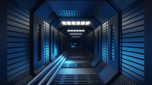 4K Sci Fi Tunnel Loop