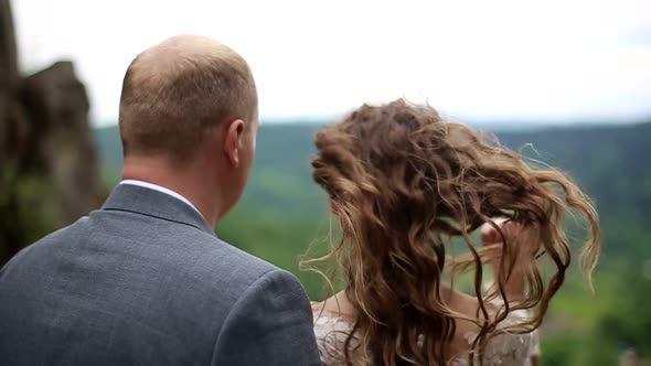 Stylish and Tender Couple in Love  the Bride and Groom alt