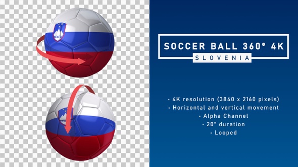 Soccer Ball 360º 4K - Slovenia