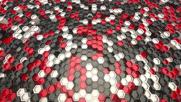 Abstract hexagon geometric surface alt