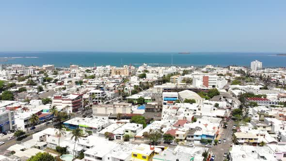 Aerial View of Veracruz Port in Mexico alt