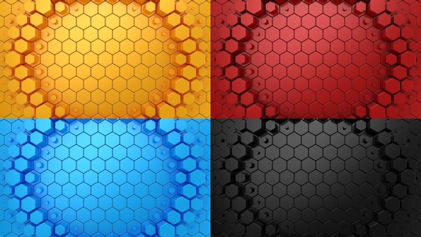 Hexagons Form A Wave alt