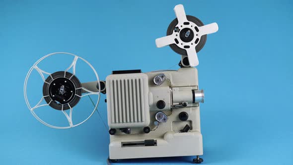 Viewing Old Movies On A Vintage Movie Projector