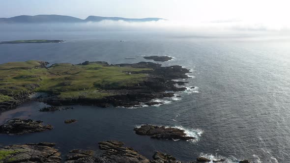 Aerial View of the Coastline at Dawros in County Donegal - Ireland alt
