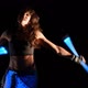 Young Gipsy Woman Dance Neon Show In Ultraviolet Light 10 - VideoHive Item for Sale