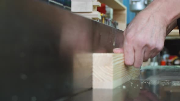 Workman in Joinery Workshop. alt