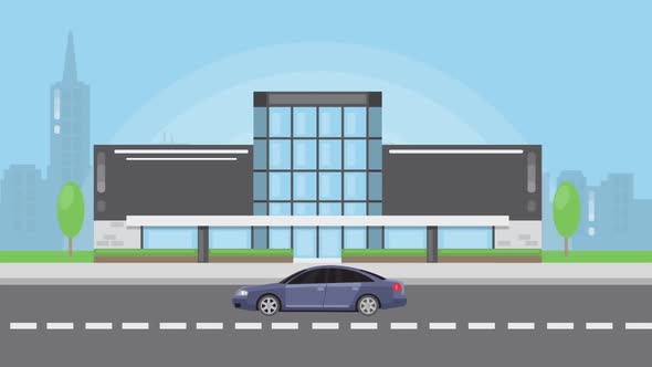 Car Driving Through The City alt