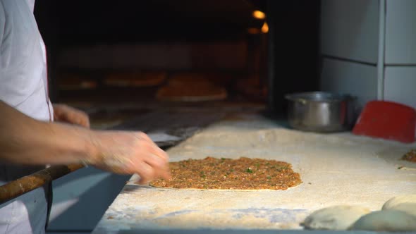 Baker Making Turkish Pita