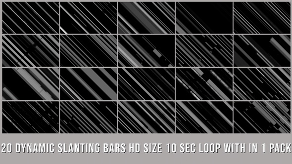 Dynamic Slanting Bars Elements Pack V01