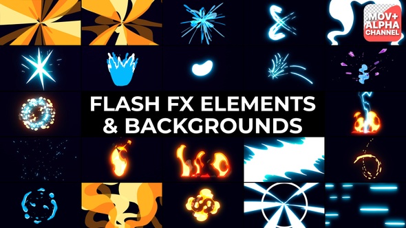 Flash FX Elements And Backgrounds Pack | Motion Graphics