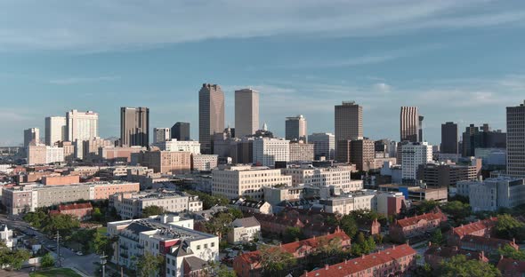 Aerial of New Orleans cityscape alt