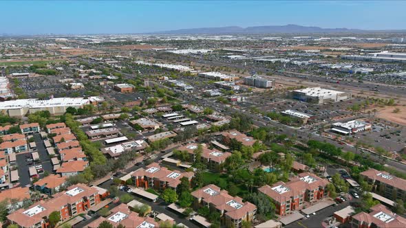 Overlooking View of a Small Town a Avondale in a Mountain Valley Among Desert the Arizona alt