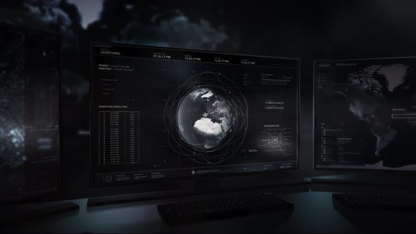 Accessing satellite data on Finland through special software. User interface alt