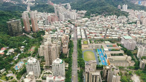 Buildings in Taipei city, Taiwan. alt