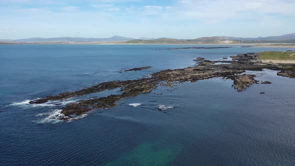 Aerial View of the Reef By Carrickfad at Narin Beach By Portnoo County Donegal, Ireland alt