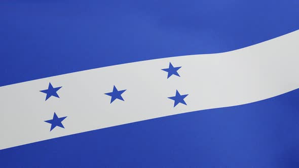National Flag of Honduras Waving Original Size and Colors 3D Render Honduras Flag Based on Federal alt
