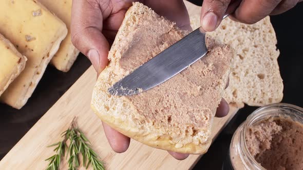 Spreading Pate On Bread alt
