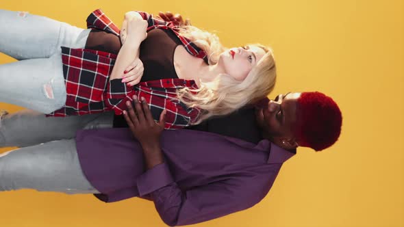 Friendship Support Multiracial Friends Man Woman alt