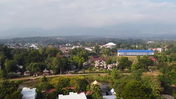 Aerial Of Tropical Mountain River 6 alt