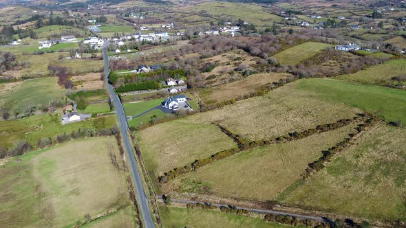 Aerial View of Frosses in County Donegal  Ireland alt