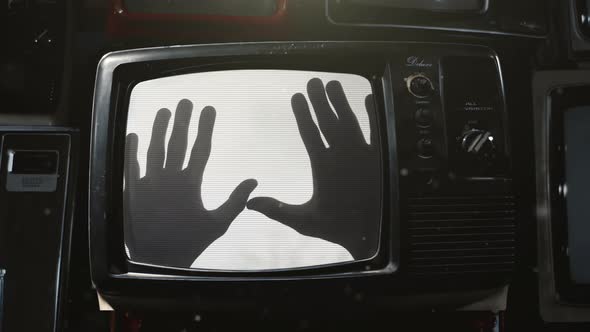 Ghost Hands in Haunted Vintage TV - 4K alt
