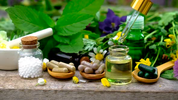Homeopathy is a Tincture of Medicinal Herbs in a Small Bottle alt