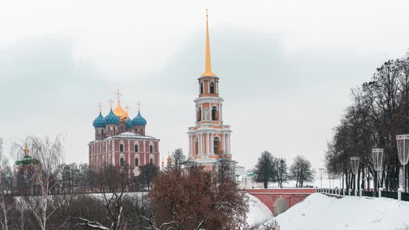 View of Ryazan Kremlin. Ryazan city, Russia