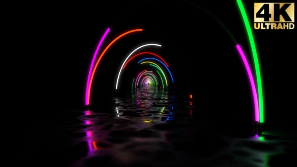 Abstract Lights Tunnel 7 Pack