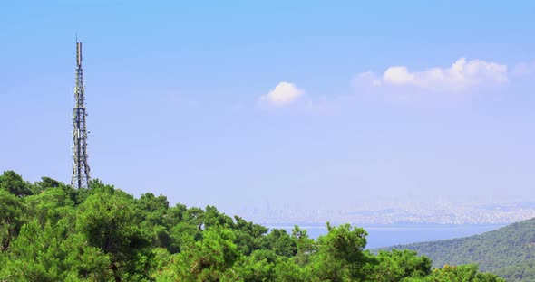 View of rural Princes Island of Burgazada. Istanbul, Turkey. 4K.