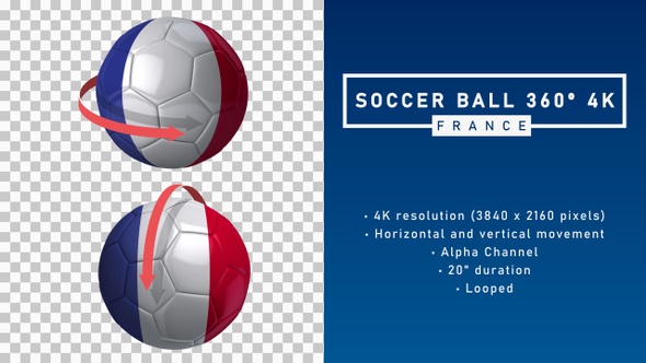 Soccer Ball 360º 4K - France