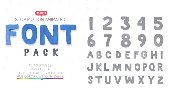 Clay Letters Font Pack