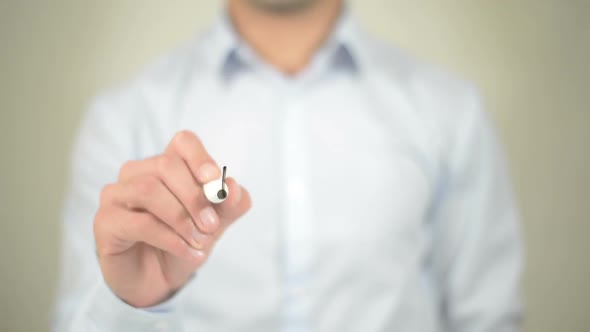 Postpaid, Businessman Writing on Transparent Screen alt