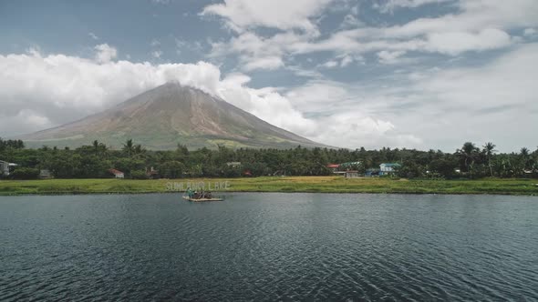Tropic Lake at Volcano Aerial alt