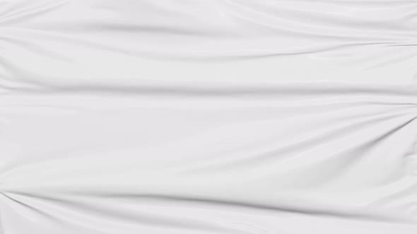 Blank white crumpled plastic foil wrap overlay mockup, looped switch alt