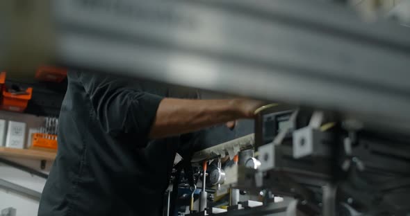 Luthier Sands Guitar Frets at Musical Instruments Repair Shop  60Fps 10 Bit alt