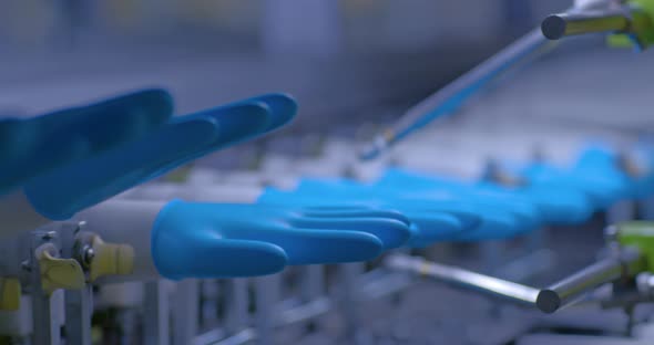 Modern Factory for the Production of Rubber Products the Manufacture of Medical Gloves alt