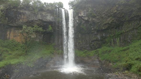 View of a waterfall alt