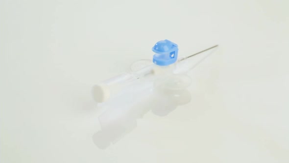 Precision plastic parts on white background alt