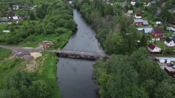 Evening Flight Over the River Among the Fields alt
