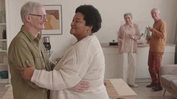 Couple Having Romantic Dance at Home alt