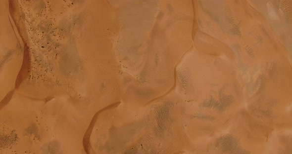 Top View of the Desert From the Drone