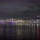 Timelapse, View of the Evening Crimean Bridge in Moscow. - VideoHive Item for Sale