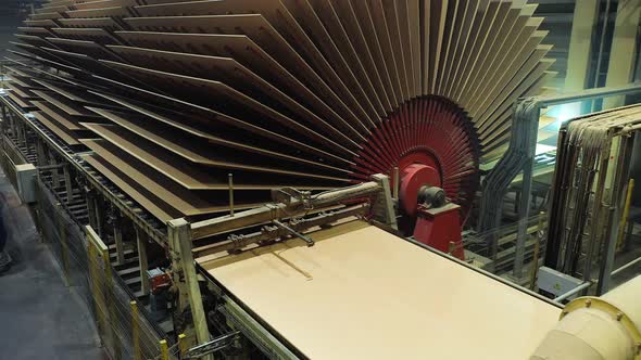 Drying of MDF Boards at the Woodworking Factory