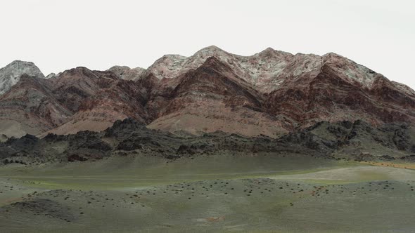 Aerial View Of Mountains Landscape In Mongolia alt