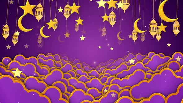 Ramadan Clouds Stars Moons
