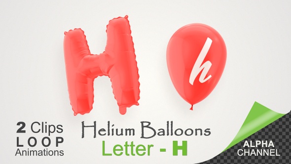 Balloons With Letter – H